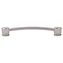 Top Knobs [TK65BSN] Die Cast Zinc Cabinet Pull Handle - Oval Series - Oversized - Brushed Satin Nickel Finish - 7&quot; C/C - 8&quot; L