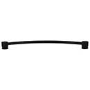 Top Knobs [TK66BLK] Die Cast Zinc Cabinet Pull Handle - Oval Series - Oversized - Flat Black Finish - 12" C/C - 13" L