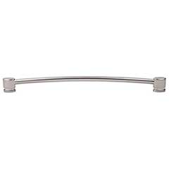 Top Knobs [TK66BSN] Die Cast Zinc Cabinet Pull Handle - Oval Series - Oversized - Brushed Satin Nickel Finish - 12&quot; C/C - 13&quot; L
