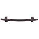 Top Knobs [TK83ORB] Die Cast Zinc Cabinet Pull Handle - Slanted Series - Oversized - Oil Rubbed Bronze Finish - 5" C/C - 7" L