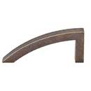 Top Knobs [TK35GBZ] Die Cast Zinc Cabinet Pull Handle - Sloped Series - Standard Size - German Bronze Finish - 3 7/8" C/C - 4 3/4" L