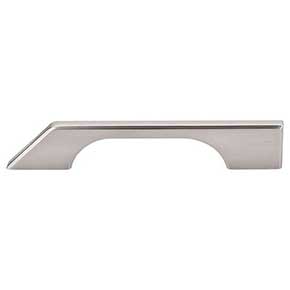 Top Knobs [TK14BSN] Die Cast Zinc Cabinet Pull Handle - Tapered Bar Series - Oversized - Brushed Satin Nickel Finish - 5" C/C - 6 1/4" L