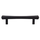 Top Knobs [TK812BLK] Die Cast Zinc Cabinet Pull Handle - Juliet Series - Standard Size - Flat Black Finish - 3 3/4&quot; C/C - 5 1/4&quot; L