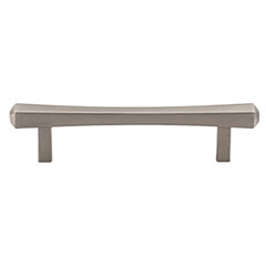 Top Knobs [TK812BSN] Die Cast Zinc Cabinet Pull Handle - Juliet Series - Standard Size - Brushed Satin Nickel Finish - 3 3/4" C/C - 5 1/4" L