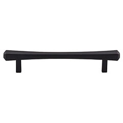 Top Knobs [TK813BLK] Die Cast Zinc Cabinet Pull Handle - Juliet Series - Oversized - Flat Black Finish - 5 1/16" C/C - 6 13/16" L