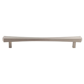 Top Knobs [TK815BSN] Die Cast Zinc Cabinet Pull Handle - Juliet Series - Oversized - Brushed Satin Nickel Finish - 7 9/16" C/C - 9 5/16" L