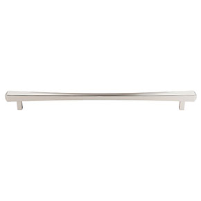 Top Knobs [TK817PN] Die Cast Zinc Cabinet Pull Handle - Juliet Series - Oversized - Polished Nickel Finish - 12" C/C - 14" L