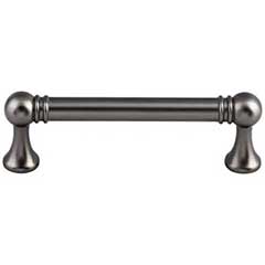 Top Knobs [TK802AG] Die Cast Zinc Cabinet Pull Handle - Kara Series - Standard Size - Ash Gray Finish - 3 3/4" C/C - 4 7/16" L