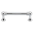 Top Knobs [TK802PC] Die Cast Zinc Cabinet Pull Handle - Kara Series - Standard Size - Polished Chrome Finish - 3 3/4&quot; C/C - 4 7/16&quot; L