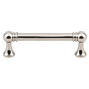 Top Knobs [TK802PN] Die Cast Zinc Cabinet Pull Handle - Kara Series - Standard Size - Polished Nickel Finish - 3 3/4" C/C - 4 7/16" L