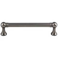 Top Knobs [TK803AG] Die Cast Zinc Cabinet Pull Handle - Kara Series - Oversized - Ash Gray Finish - 5 1/16" C/C - 5 11/16" L
