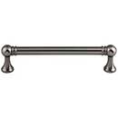 Top Knobs [TK803AG] Die Cast Zinc Cabinet Pull Handle - Kara Series - Oversized - Ash Gray Finish - 5 1/16" C/C - 5 11/16" L