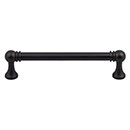 Top Knobs [TK803BLK] Die Cast Zinc Cabinet Pull Handle - Kara Series - Oversized - Flat Black Finish - 5 1/16" C/C - 5 11/16" L