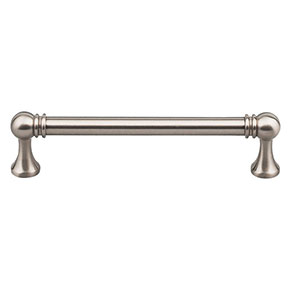 Top Knobs [TK803BSN] Die Cast Zinc Cabinet Pull Handle - Kara Series - Oversized - Brushed Satin Nickel Finish - 5 1/16" C/C - 5 11/16" L