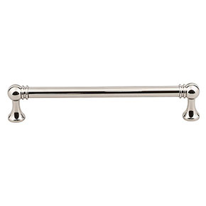 Top Knobs [TK804PN] Die Cast Zinc Cabinet Pull Handle - Kara Series - Oversized - Polished Nickel Finish - 6 5/16" C/C - 6 15/16" L