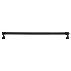 Top Knobs [TK807BLK] Die Cast Zinc Cabinet Pull Handle - Kara Series - Oversized - Flat Black Finish - 12" C/C - 12 11/16" L