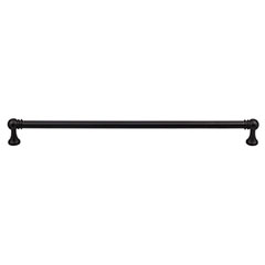 Top Knobs [TK807BLK] Die Cast Zinc Cabinet Pull Handle - Kara Series - Oversized - Flat Black Finish - 12" C/C - 12 11/16" L
