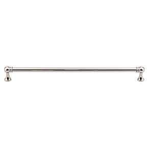 Top Knobs [TK807PN] Die Cast Zinc Cabinet Pull Handle - Kara Series - Oversized - Polished Nickel Finish - 12" C/C - 12 11/16" L