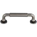 Top Knobs [TK822AG] Die Cast Zinc Cabinet Pull Handle - Lily Series - Standard Size - Ash Gray Finish - 3 3/4" C/C - 4 11/16" L