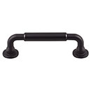 Top Knobs [TK822BLK] Die Cast Zinc Cabinet Pull Handle - Lily Series - Standard Size - Flat Black Finish - 3 3/4&quot; C/C - 4 11/16&quot; L