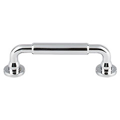 Top Knobs [TK822PC] Die Cast Zinc Cabinet Pull Handle - Lily Series - Standard Size - Polished Chrome Finish - 3 3/4" C/C - 4 11/16" L