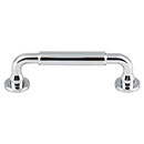 Top Knobs [TK822PC] Die Cast Zinc Cabinet Pull Handle - Lily Series - Standard Size - Polished Chrome Finish - 3 3/4" C/C - 4 11/16" L