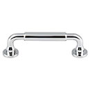 Top Knobs [TK822PC] Die Cast Zinc Cabinet Pull Handle - Lily Series - Standard Size - Polished Chrome Finish - 3 3/4&quot; C/C - 4 11/16&quot; L