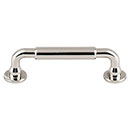 Top Knobs [TK822PN] Die Cast Zinc Cabinet Pull Handle - Lily Series - Standard Size - Polished Nickel Finish - 3 3/4&quot; C/C - 4 11/16&quot; L