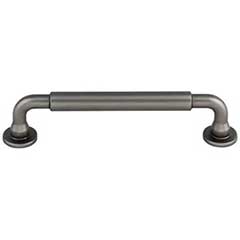 Top Knobs [TK823AG] Die Cast Zinc Cabinet Pull Handle - Lily Series - Oversized - Ash Gray Finish - 5 1/16&quot; C/C - 5 15/16&quot; L