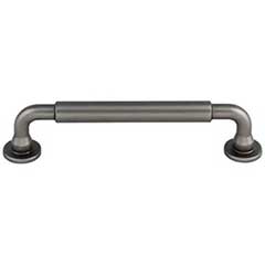 Top Knobs [TK823AG] Die Cast Zinc Cabinet Pull Handle - Lily Series - Oversized - Ash Gray Finish - 5 1/16" C/C - 5 15/16" L