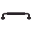 Top Knobs [TK823BLK] Die Cast Zinc Cabinet Pull Handle - Lily Series - Oversized - Flat Black Finish - 5 1/16" C/C - 5 15/16" L