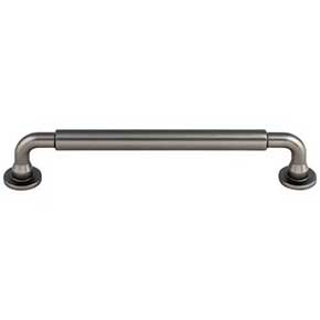 Top Knobs [TK824AG] Die Cast Zinc Cabinet Pull Handle - Lily Series - Oversized - Ash Gray Finish - 6 5/16" C/C - 7 3/16" L