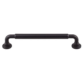 Top Knobs [TK824BLK] Die Cast Zinc Cabinet Pull Handle - Lily Series - Oversized - Flat Black Finish - 6 5/16" C/C - 7 3/16" L