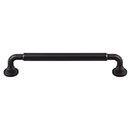Top Knobs [TK824BLK] Die Cast Zinc Cabinet Pull Handle - Lily Series - Oversized - Flat Black Finish - 6 5/16&quot; C/C - 7 3/16&quot; L