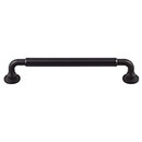 Top Knobs [TK824BLK] Die Cast Zinc Cabinet Pull Handle - Lily Series - Oversized - Flat Black Finish - 6 5/16&quot; C/C - 7 3/16&quot; L