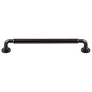 Top Knobs [TK825BLK] Die Cast Zinc Cabinet Pull Handle - Lily Series - Oversized - Flat Black Finish - 7 9/16&quot; C/C - 8 7/16&quot; L