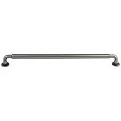 Top Knobs [TK827AG] Die Cast Zinc Cabinet Pull Handle - Lily Series - Oversized - Ash Gray Finish - 12" C/C - 12 7/8" L