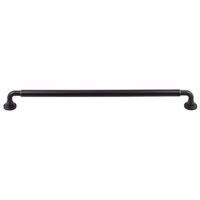 Top Knobs [TK827BLK] Die Cast Zinc Cabinet Pull Handle - Lily Series - Oversized - Flat Black Finish - 12" C/C - 12 7/8" L