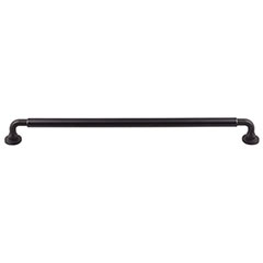 Top Knobs [TK827BLK] Die Cast Zinc Cabinet Pull Handle - Lily Series - Oversized - Flat Black Finish - 12&quot; C/C - 12 7/8&quot; L