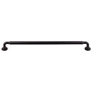 Top Knobs [TK827BLK] Die Cast Zinc Cabinet Pull Handle - Lily Series - Oversized - Flat Black Finish - 12" C/C - 12 7/8" L