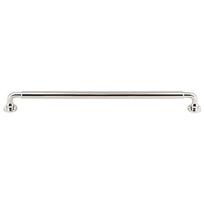 Top Knobs [TK827PN] Die Cast Zinc Cabinet Pull Handle - Lily Series - Oversized - Polished Nickel Finish - 12" C/C - 12 7/8" L