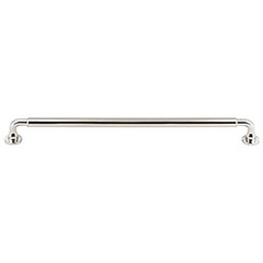 Top Knobs [TK827PN] Die Cast Zinc Cabinet Pull Handle - Lily Series - Oversized - Polished Nickel Finish - 12" C/C - 12 7/8" L
