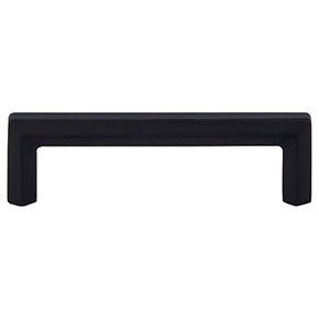 Top Knobs [TK793BLK] Die Cast Zinc Cabinet Pull Handle - Lydia Series - Standard Size - Flat Black Finish - 3 3/4" C/C - 4 3/16" L