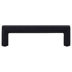 Top Knobs [TK793BLK] Die Cast Zinc Cabinet Pull Handle - Lydia Series - Standard Size - Flat Black Finish - 3 3/4" C/C - 4 3/16" L