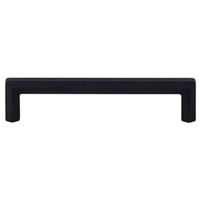 Top Knobs [TK794BLK] Die Cast Zinc Cabinet Pull Handle - Lydia Series - Oversized - Flat Black Finish - 5 1/16" C/C -5 7/16" L