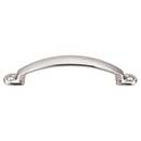 Top Knobs [M1294] Die Cast Zinc Cabinet Pull Handle - Arendal Series - Standard Size - Brushed Satin Nickel Finish - 3 3/4&quot; C/C - 5&quot; L