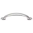 Top Knobs [M1295] Die Cast Zinc Cabinet Pull Handle - Arendal Series - Standard Size - Polished Nickel Finish - 3 3/4&quot; C/C - 5&quot; L
