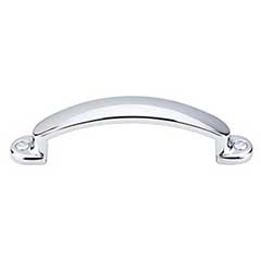 Top Knobs [M1694] Die Cast Zinc Cabinet Pull Handle - Arendal Series - Standard Size - Polished Chrome Finish - 3&quot; C/C - 4&quot; L