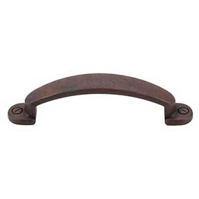 Top Knobs [M1696] Die Cast Zinc Cabinet Pull Handle - Arendal Series - Standard Size - Patina Rouge Finish - 3" C/C - 4" L