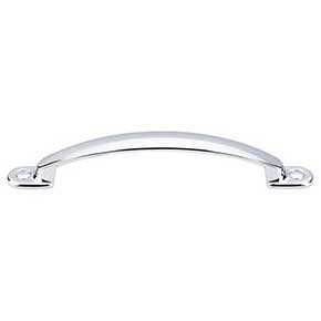 Top Knobs [M1864] Die Cast Zinc Cabinet Pull Handle - Arendal Series - Oversized - Polished Chrome Finish - 5 1/16" C/C - 6 3/4" L
